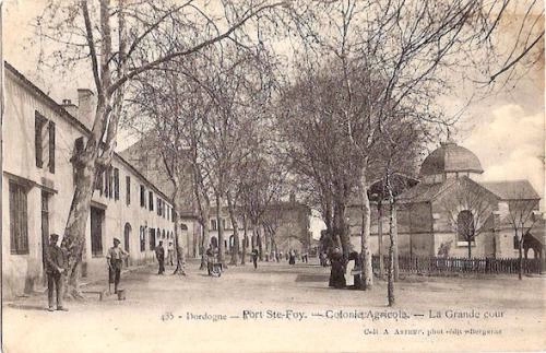 La colonie agricole, carte postale (collection particulière), Port-Sainte-Foy